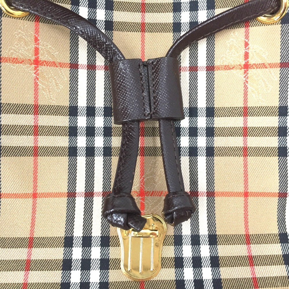 Burberry Bachek Shadow Black Horse Backpack Beige Tan Brown - Picture 7 of 8
